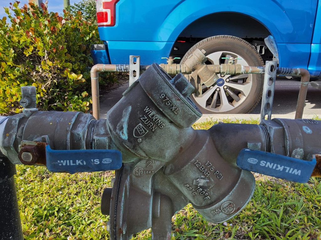 175 PSI backflow assembly that we installed in Fort Lauderdale
